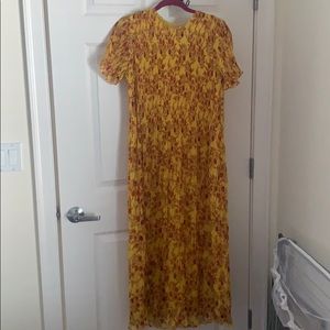 Zara pleated maxi dress